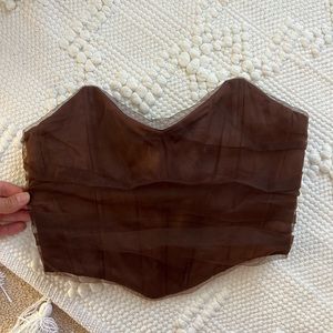 Zara tulle corset top